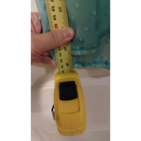 Maurice's teal sheer soft polka dot blouse - Picture 5 of 6